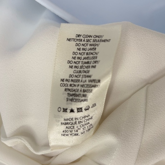 NWT Alice + Olivia Women’s Sicily Halter Neck Shorts Romper | Sz 10 | Off White - Picture 14 of 16